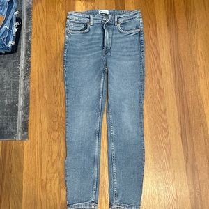 Zara Retro Hi Rise Skinny Jeans
